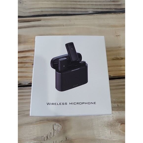 Wireless Lavalier Lapel Microphone for iPhone with Charging Case, Mini - Picture 1 of 6